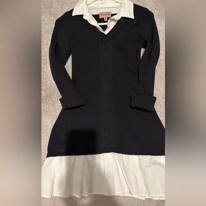 Elegant Black Women's Sweater Dress